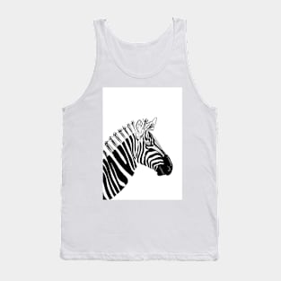 Monochrome Zebra Tank Top